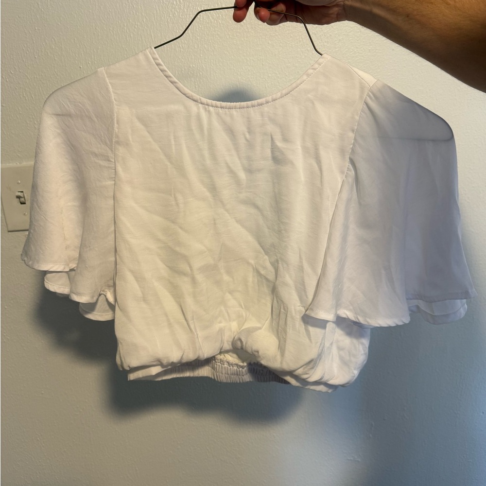 Sugar Lipz Elegant White Women's Top